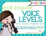 Voice Level Management Chart {Bilingual} Cool Blues