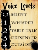 Voice Level Poster - Harry Potter Style