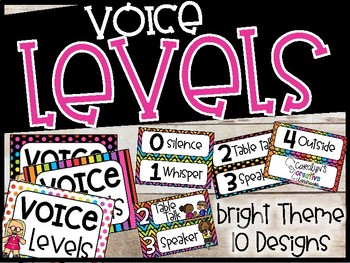 Voice Level 1 2 3 4 Worksheets Teaching Resources Tpt