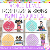 Voice Levels Posters and Signs for Classroom Management | 