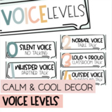 Voice Level Posters | Calm and Cool Pastel Classroom Decor