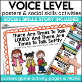 Classroom Voice Levels Charts Posters Voice Volume Social 