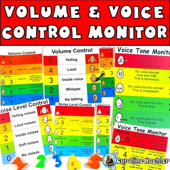 Preview of Noise Level Chart Volume Voice Classroom Management Behavior Social Story Visual