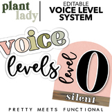Voice Level Posters for Classroom Management - Boho Plant Decor