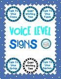 Voice Level Signs (Color and Black & White)