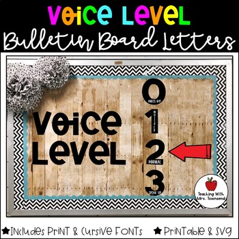 Voice Level Visual Display Bulletin Board Printable Svg Tpt