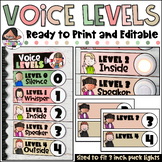 Voice Levels Chart | Ready to Print and Editable | Boho Ro