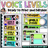 Voice Levels Chart | Ready to Print and Editable | Pastel 