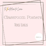 Voice Levels Classroom Posters - Editable & Ready to Print!