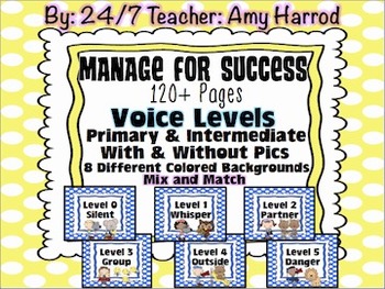 Preview of Voice Levels & Editable Posters for Classroom Management