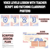 Voice Levels Lesson with Lesson Plans and Classroom Posters
