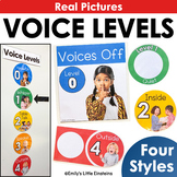 Voice Level Posters & Chart w/ Real Pictures | Colorful & 