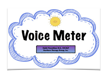 Preview of Voice Meter