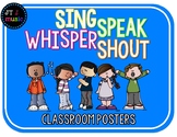 Voice Posters: Sing, Speak, Whisper, Shout