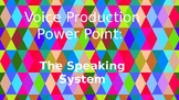 Voice Production Power Point: The Speaking System