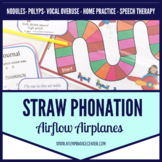 Voice Therapy Straw Phonation Airflow Airplanes for Speech