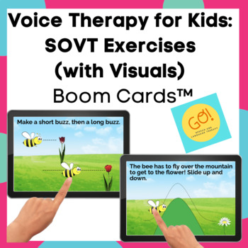 Preview of Voice Therapy Boom Cards™ - SOVT, Resonant Voice Therapy