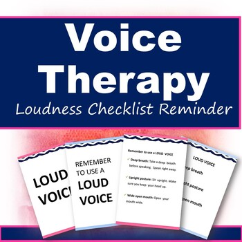 Preview of Voice Therapy Loudness Reminder