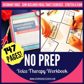 Preview of Voice Therapy Workbook (The Confident Clinician Series) No Prep Speech Therapy