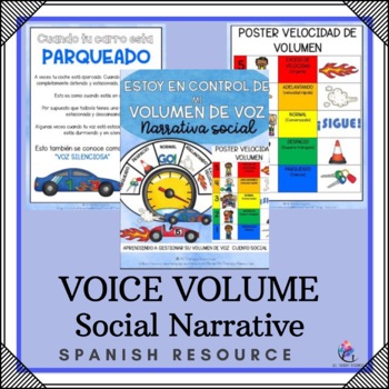 Preview of Voice Volume Control Story Narrative & Poster - Tone of Voice - SPANISH VERSION