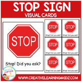 Stop Sign Cards Special Education Autism