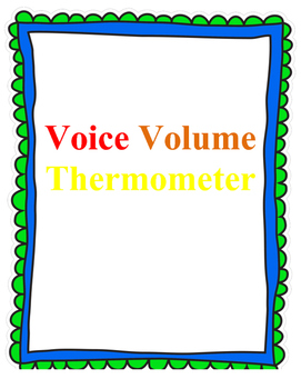 Preview of Voice Volume Thermometer.