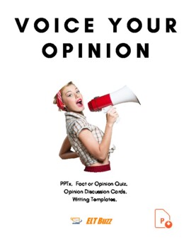 Preview of Voice Your Opinion. Debate it. Essay writing and Media Literacy.