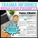 Trauma Informed Behavior Prompts - Classroom Management St