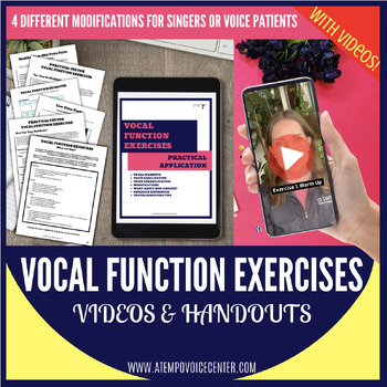 Preview of Vocal Function Exercises: Practical Application- Speech Therapy, Singing, Voice