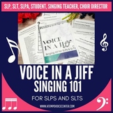 Voice in Jiff: Singing 101 for SLPs and SLTs