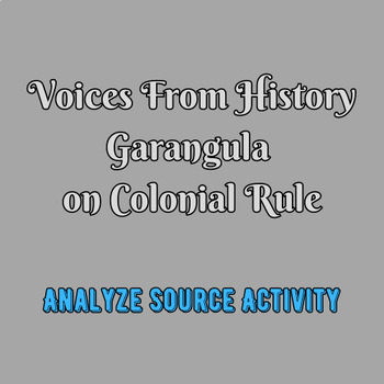 Preview of Voices From History: Garangula on Colonial Rule