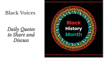 Preview of Voices of Black History Month