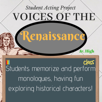 Preview of Voices of the Renaissance Monologue Performance Project