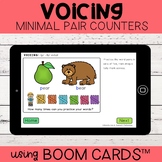 Voicing Minimal Pair Counters | Boom Cards™ | Distance Learning
