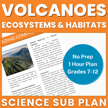 Preview of Volcanic Ecosystems – NO Prep – Earth Science Substitute Plans