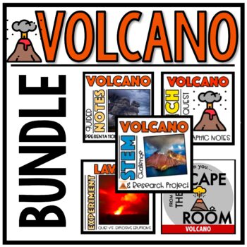 Preview of Volcano Bundle for Middle School