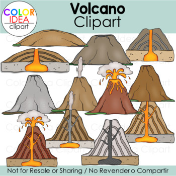 Preview of Volcano Clip Art