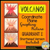 Volcano Coordinate Plane Graphing Picture Quadrant I