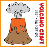 Volcano Craft - Hawaiian Luau Coloring Activity | Summer B