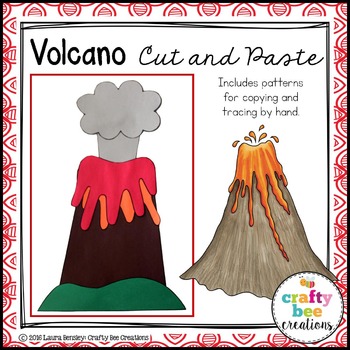 Preview of Volcano Craft Natural Disaster Research Project Landforms 2nd 4th Grade Activity
