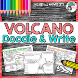 Volcano Doodle & Write - Learn the Types of Volcanoes