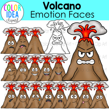 Preview of Volcano Emotion Faces