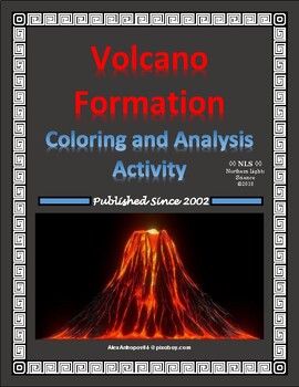 Preview of Volcano Formation Coloring and Analysis Classification Activity