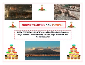 Preview of Volcano Lab: ANCIENT ITALY - Construct Vesuvius and Pompeii With PLAY DOH