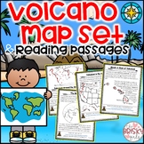 Volcano Map Set and Reading Passages