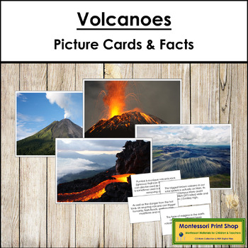 Preview of Volcano Pictures & Fast Fact Cards