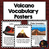 Volcano Posters including words about eruptions