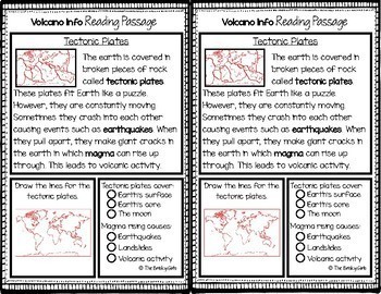 Amazing volcano reading comprehension worksheets - Aglocomoonjaycomunity