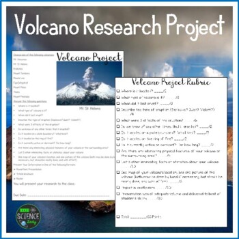 Preview of Volcano Research Project