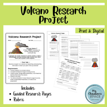 Preview of Volcano Research Project